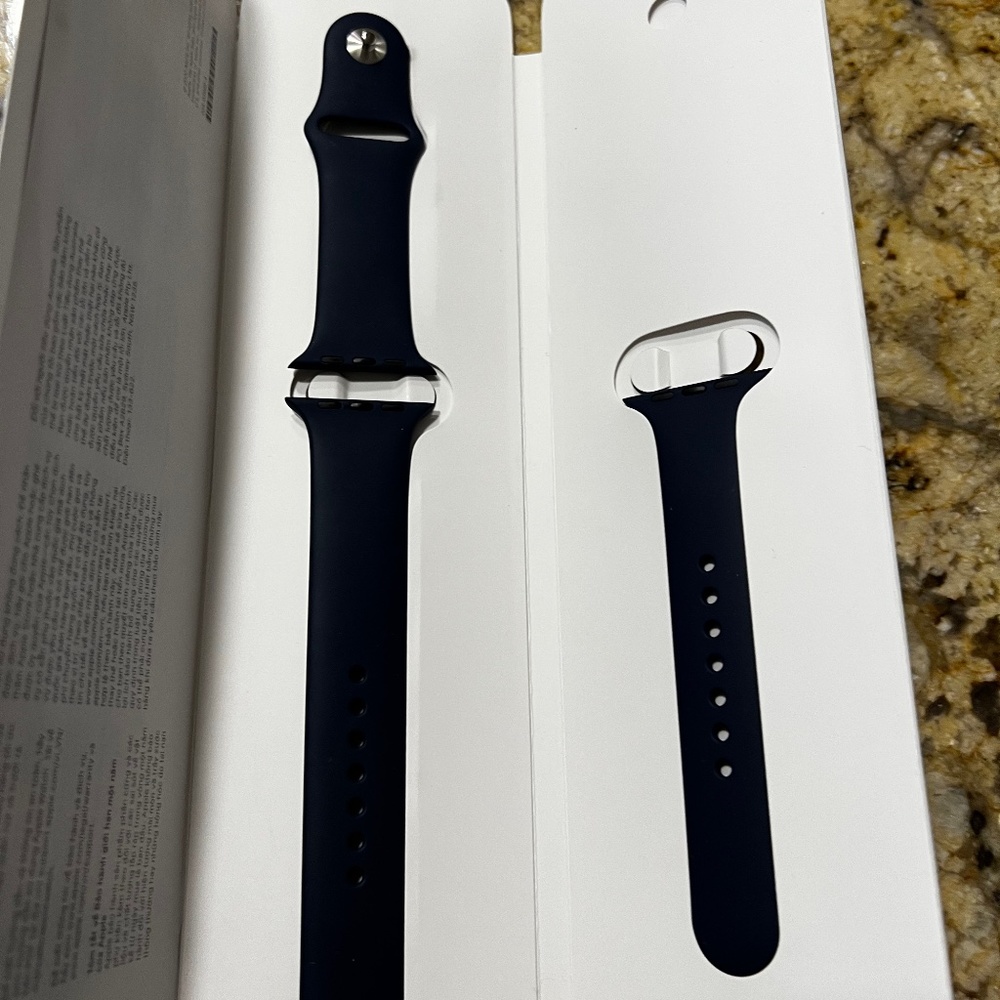 Apple Smartwatch Band, New/unused, Navy, Sport Band 45mm
